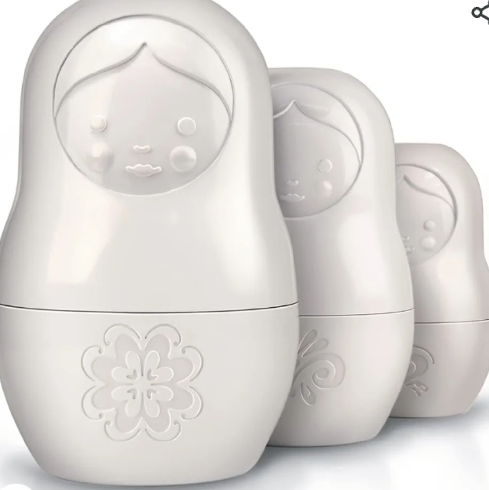 Set of 6 Dry Measuring Cups in the Shape of Russian Nesting Dolls